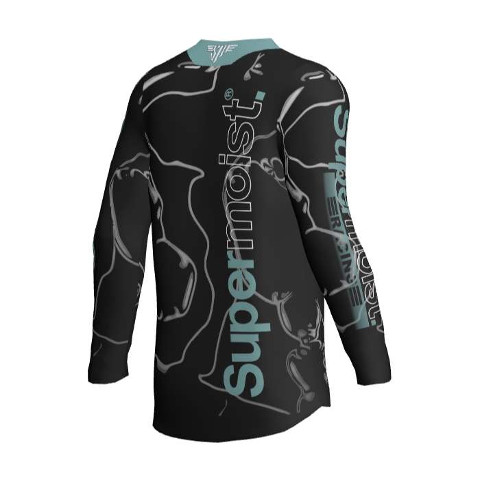 Supermoist Supermoist Slate "Black Teal" Riding Shirt - 4XL | Airtech 2 | Regular
