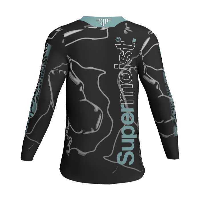 Supermoist Supermoist Slate "Black Teal" Riding Shirt - 4XL | Airtech 2 | Regular