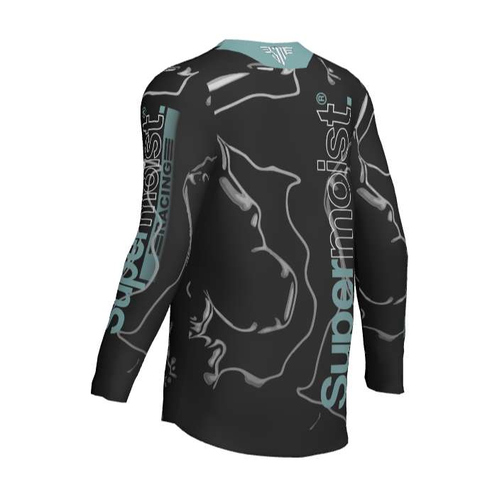 Supermoist Supermoist Slate "Black Teal" Riding Shirt - 4XL | Airtech 2 | Regular