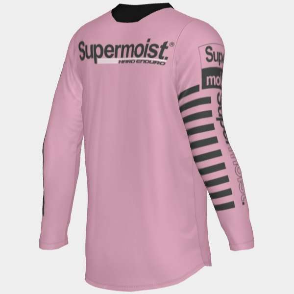 Supermoist Supermoist "FAST" Soft Pink & Black Riding Shirt - 9-10 | Airtech 2 | Regular