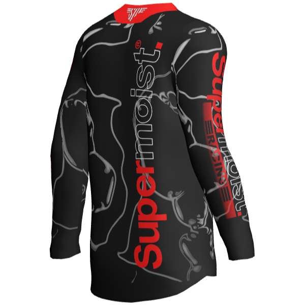 Supermoist Supermoist Slate "Black Red" Riding Shirt - 4XL | Airtech 2 | Regular