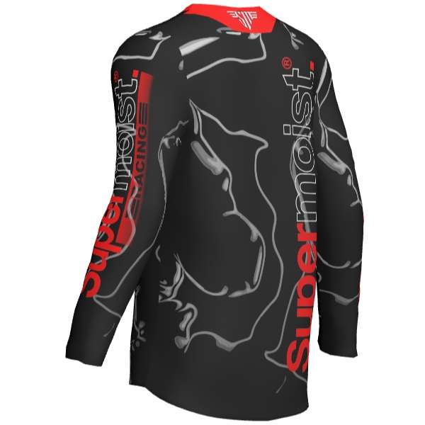 Supermoist Supermoist Slate "Black Red" Riding Shirt - 4XL | Airtech 2 | Regular