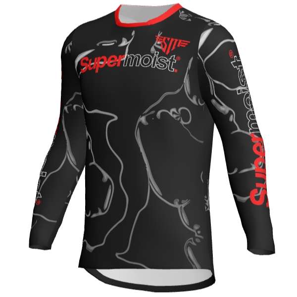 Supermoist Supermoist Slate "Black Red" Riding Shirt - 4XL | Airtech 2 | Regular