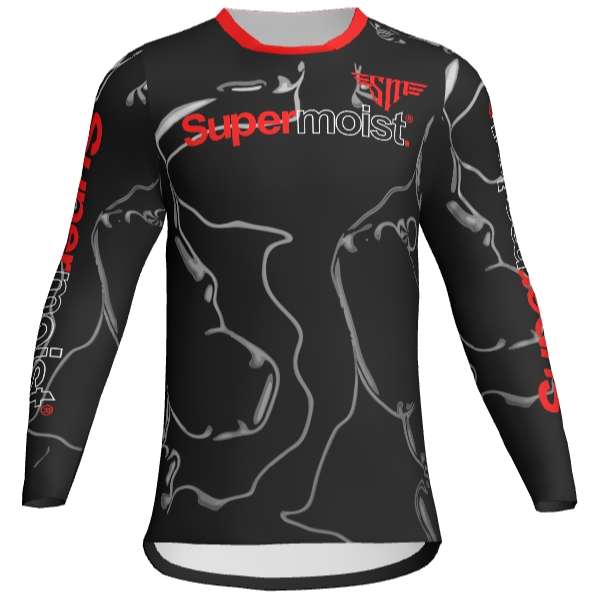 Supermoist Supermoist Slate "Black Red" Riding Shirt - 4XL | Airtech 2 | Regular