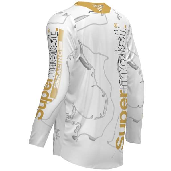 Supermoist Supermoist Slate "White Gold" Riding Shirt - XL | Airtech 2 | Regular