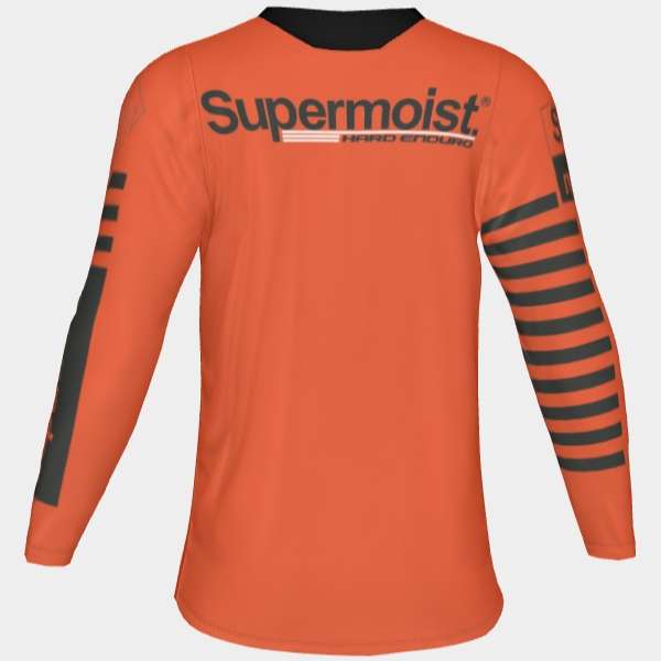 Supermoist Supermoist "FAST Orange" Riding Shirt - 3-4 | Birdseye | Regular