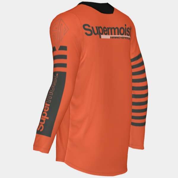 Supermoist Supermoist "FAST Orange" Riding Shirt - 3-4 | Birdseye | Regular