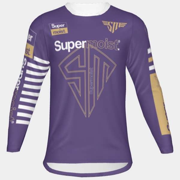 Supermoist Supermoist "FAST Purple" Riding Shirt - 3-4 | Airtech 2 | Regular
