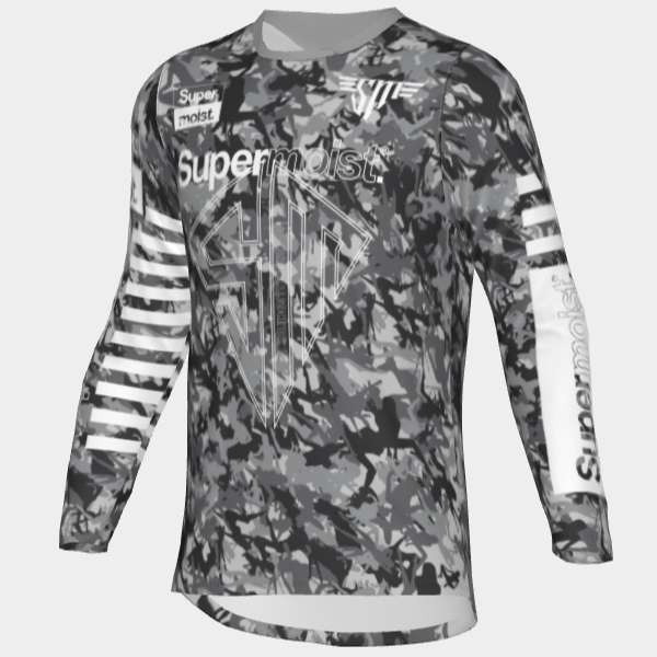 Supermoist Supermoist "FAST" STRIPPER CAMO Riding Shirt - 3-4 | Airtech 2 | Regular