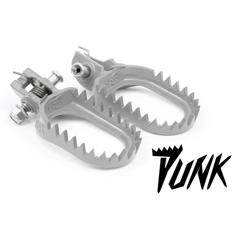 S3 S3 Punk Foot Pegs (Low Back) For KTM - Husqvarna and Gas Gas 2017 to 2023 - Silver