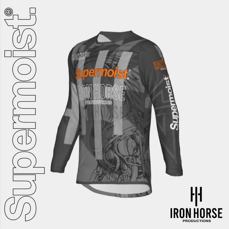 Supermoist Iron Horse Orange Riding Shirt - Airtech 2 | Regular | XS