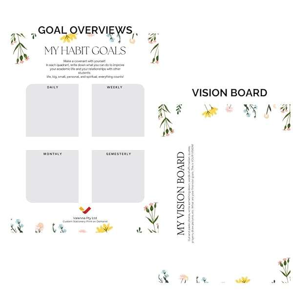 Academic Journal and Student Planner Notebook Organizer for School College Homework Assignments a...