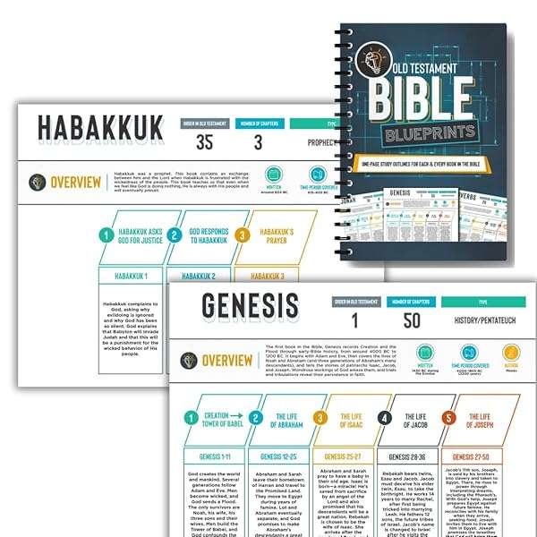 Bible Blueprints for Christian Bible Study Guide 2 Pack New and Old Testament