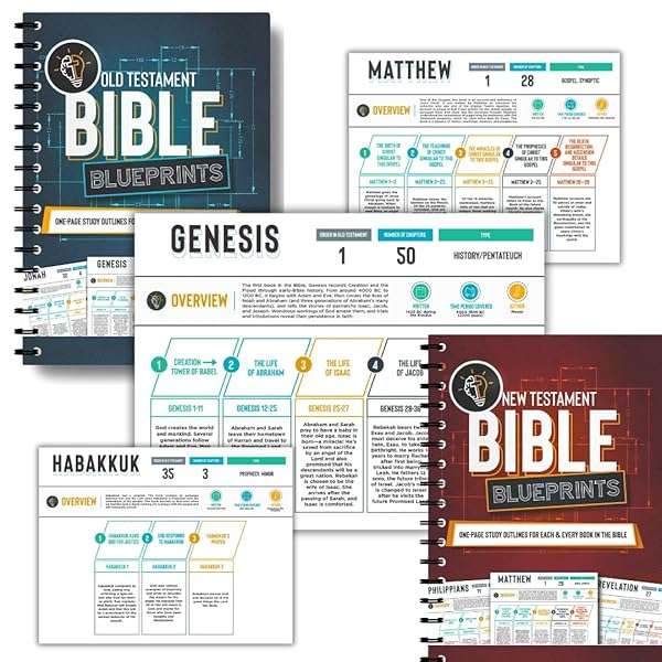 Bible Blueprints for Christian Bible Study Guide 2 Pack New and Old Testament