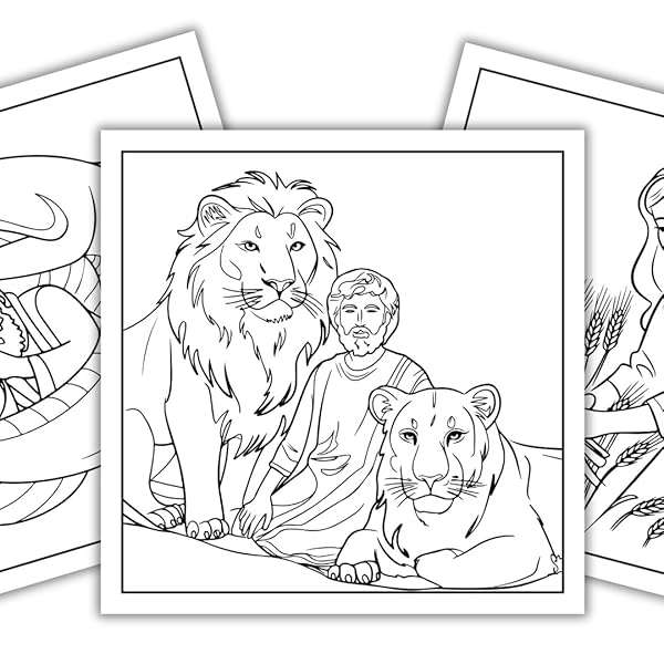 Bible Stories Coloring Book with Scripture Verses for Kids and Adults
