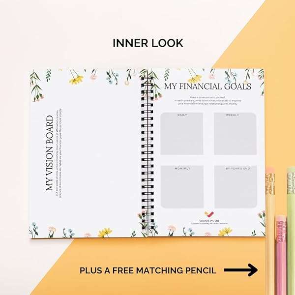 Budget Planner with Financial Planner and Budget Book Undated Hardcover to Track Expenses