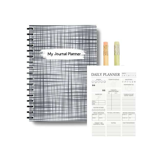 Daily Planner with Mood Tracker Meal Planner To Do List Gratitude and Daily Schedules