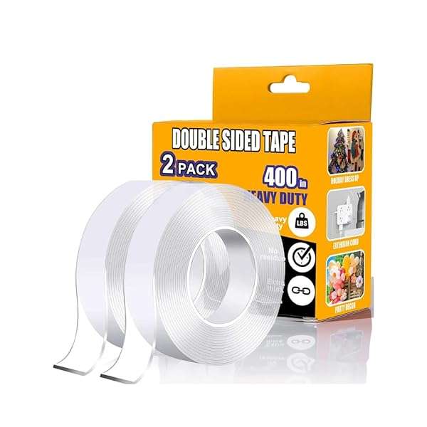Double Sided Tape Heavy Duty Nano Adhesive Tape Clear Mounting Tape for Picture Hanging Tape and ...