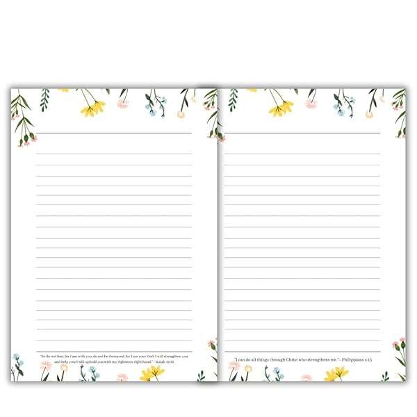 Faith-Based Bible Journal and Prayer Notebook with Bible Verses and Devotional Quotes