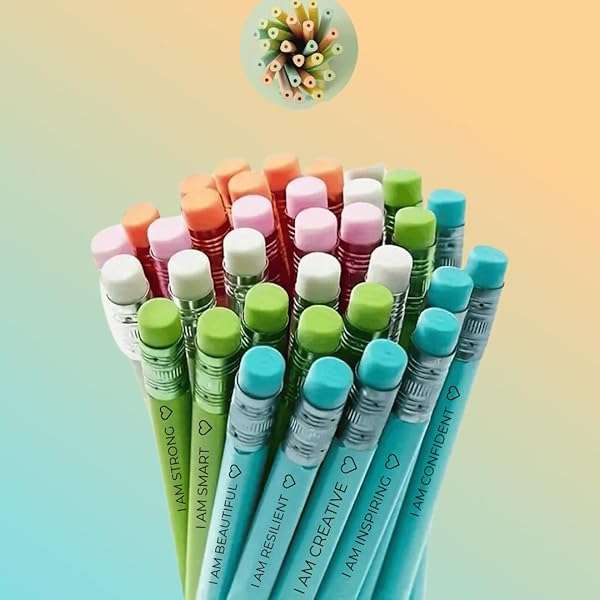 Inspirational Pencils Combo Pack with Motivational Quotes (50)