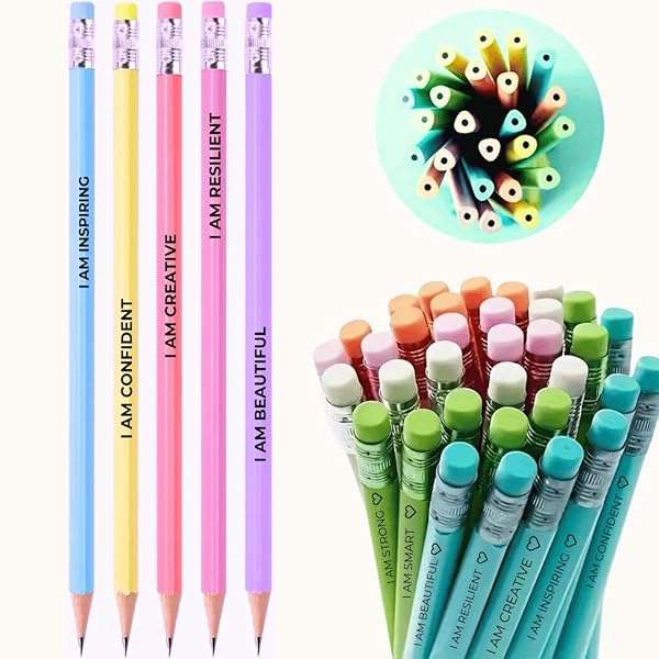 Inspirational Pencils Combo Pack with Motivational Quotes (50)