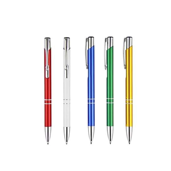 Metal Barrel Ball Point Pens with Blalck Ink 5 Pack Combo Metal Pen