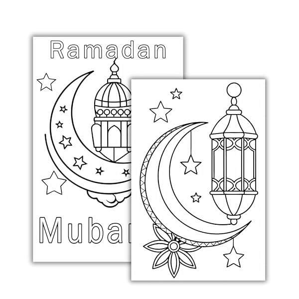 Ramadan Coloring Book for Adults and Islamic Kids
