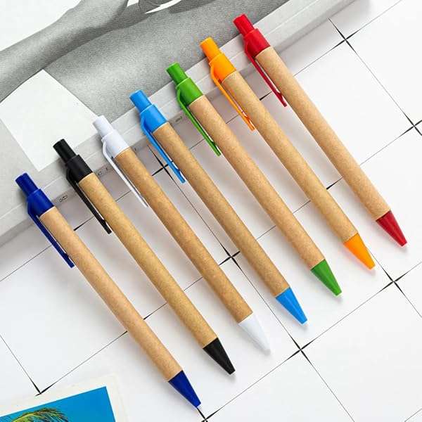 Recycled Eco Friendly Ballpoint Pens Combo (50)