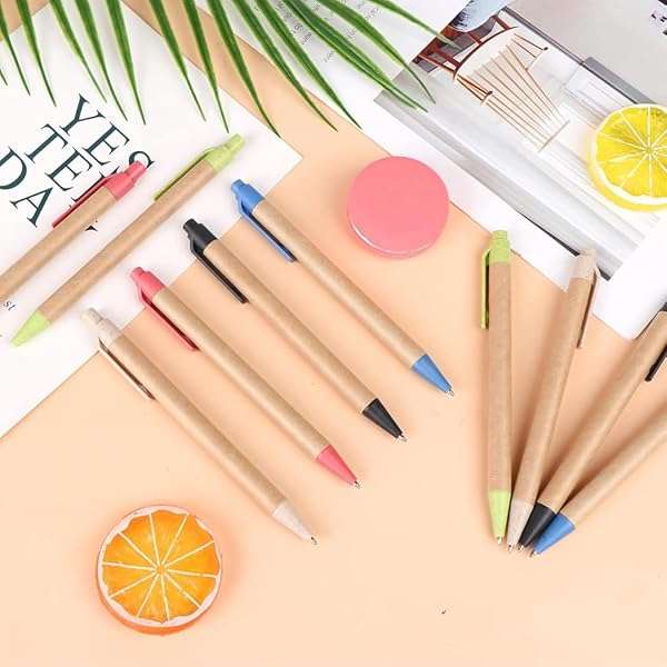 Recycled Eco Friendly Ballpoint Pens Combo (50)