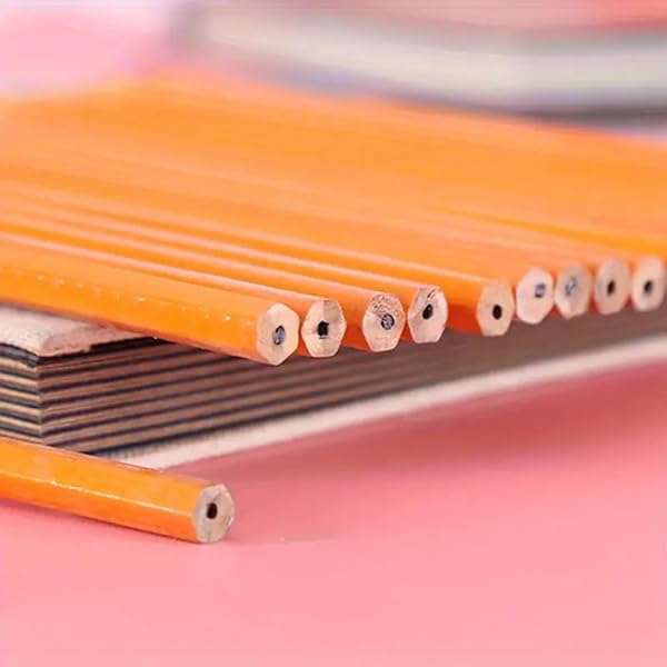 Yellow HB Pencils with Rubber Tip (200)