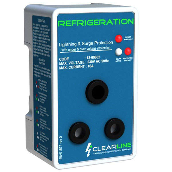 Clearline Loadshedding Refrigeration Lightning & Surge Protector - 5 mins