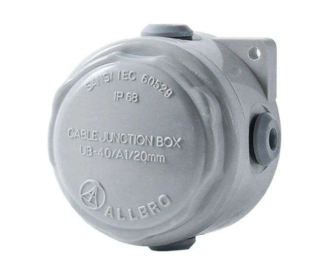 JUNCTION BOX UB40/A1/20 ROUND 83x115 040-702