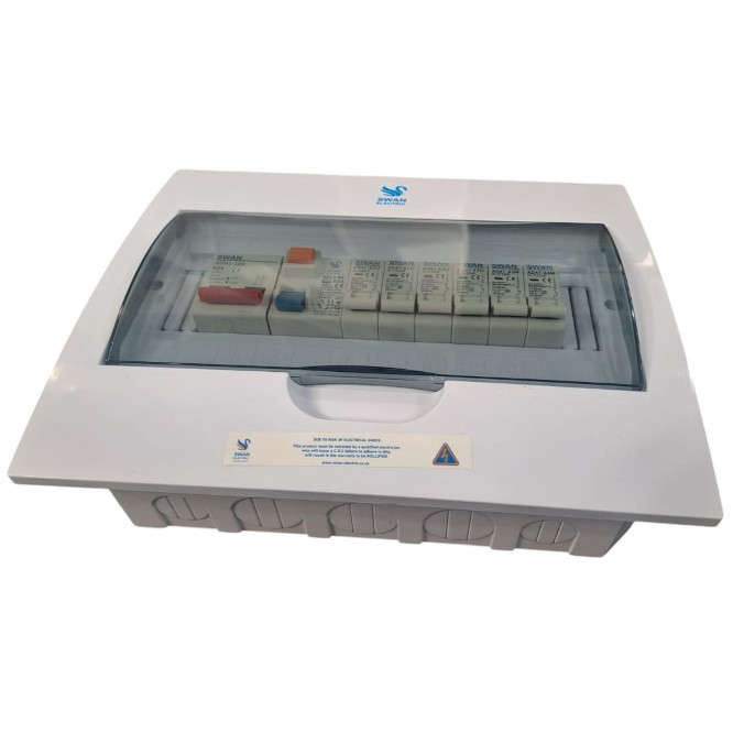 POPULATED DB12W FLUSH 63AISO|E/L|32A|2X20A|2X10A 30DB-12W-FLUSH-COMP