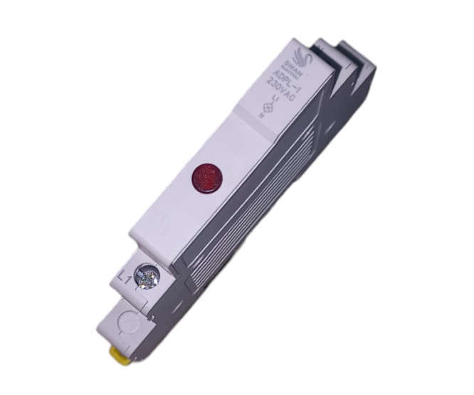 DIN RAIL MOUNT PILOT LIGHT RED P=9mm 230V ADPL-1-230-RED