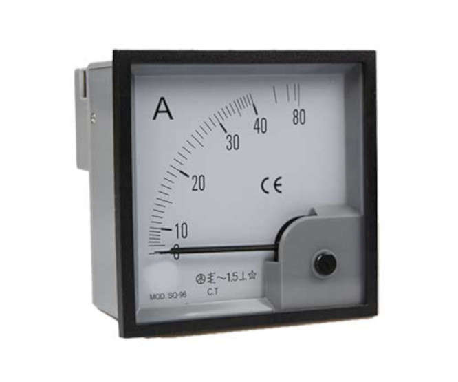 AMMETER 72x72 DIRECT READING SCALE 40A AM-72-20/40A