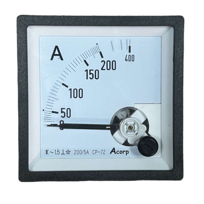 AMMETER DIRECT 72SQ 0-200A AM-72-200A