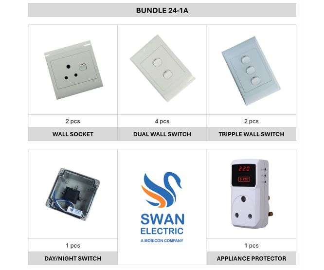 ELECTRICAL PRODUCTS BUNDLE / COMBO (10pcs) BUNDLE-24-1A