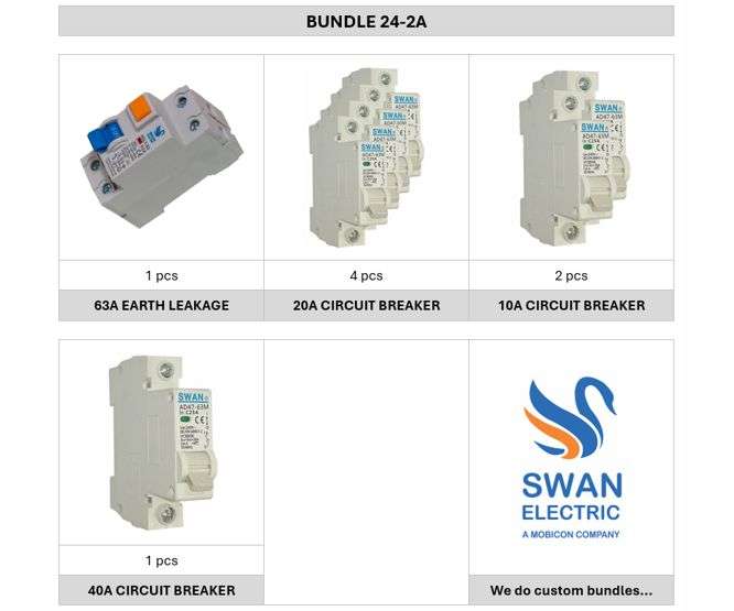 ELECTRICAL PRODUCTS BUNDLE / COMBO (8pcs) BUNDLE-24-2A
