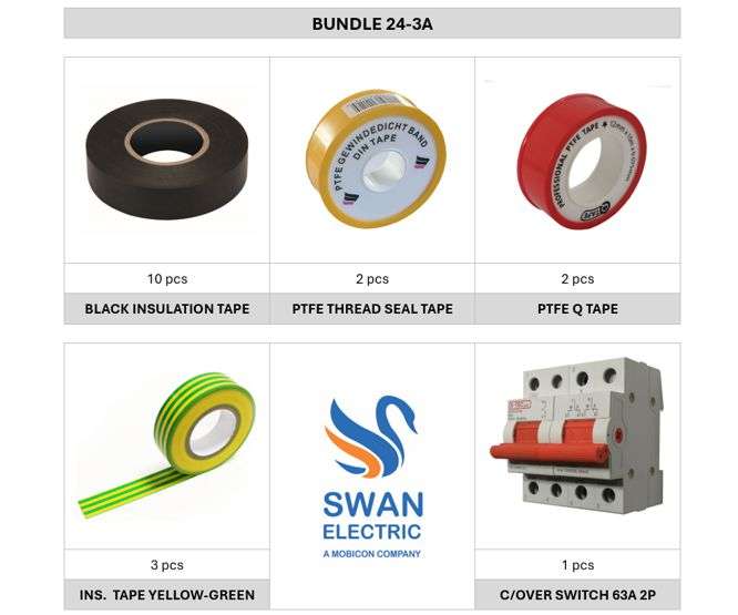 ELECTRICAL PRODUCTS BUNDLE / COMBO (18pcs) BUNDLE-24-3A
