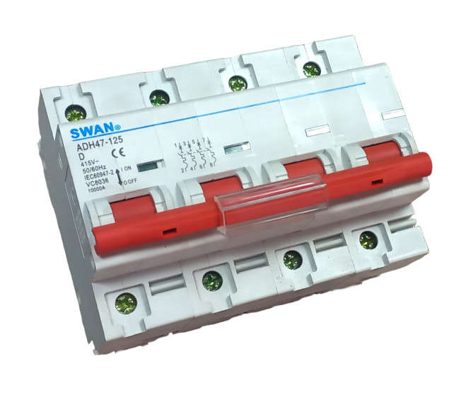 CIRCUIT BREAKER DIN 80A 4P 10KA D-CURVE CB-AD47-10480D