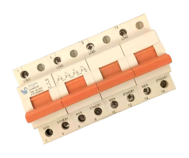 CHANGE OVER SWITCH 125A 4P DIN CO-MOD-125-4125