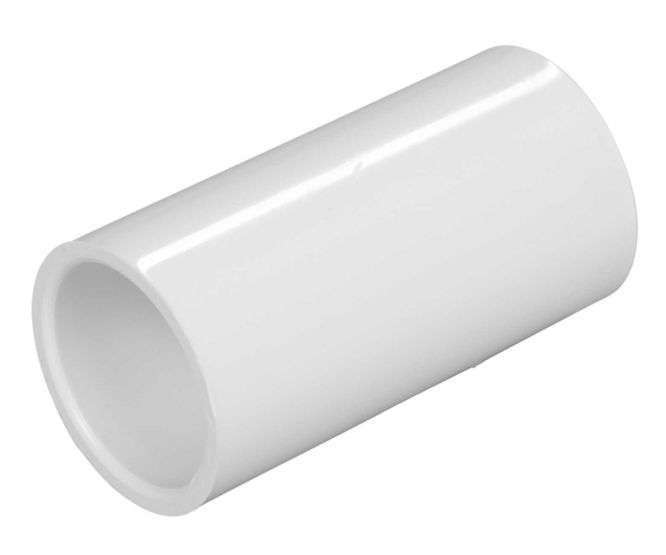 WHITE PVC COUPLING FOR 25MM CONDUIT PVC-COUPLING-25MM