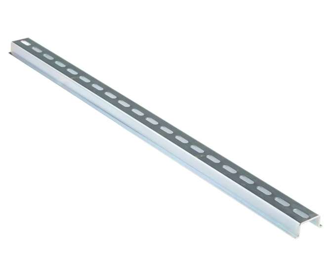 ALUMINIUM DIN RAIL 2M H=15mm SLOTTED TS35D DR-2MTR-1.5MM