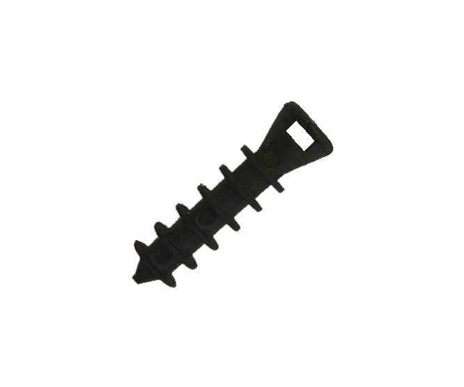 WALL PLUG CABLE TIE MOUNT 7mm BLACK EH-1B7