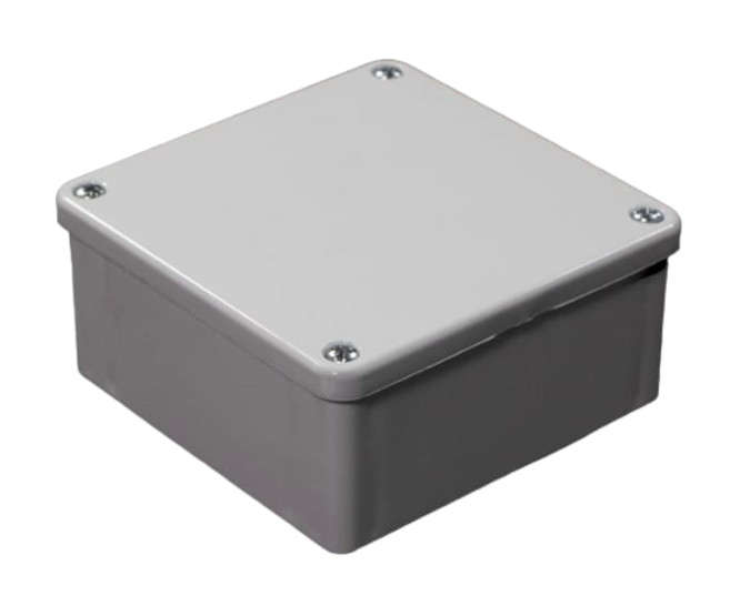 ENCLOSURE PVC FIXED WHITE LID 120x120x58MM IP67 EH-J17-FL