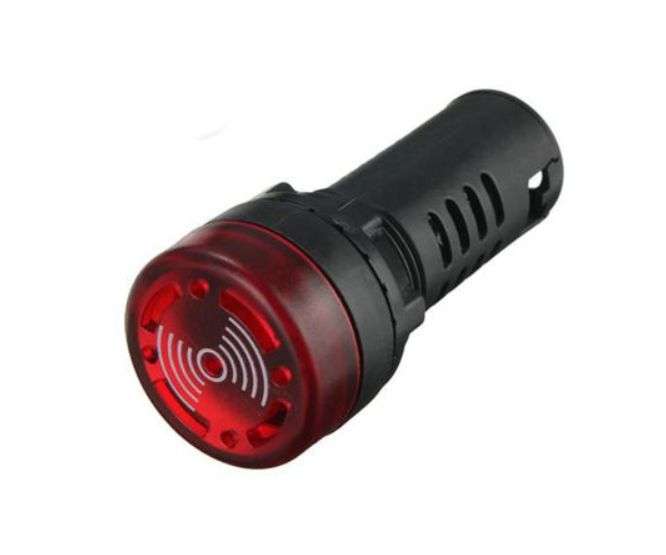 BUZZER AC RED/FLASH 230V BU-AC-230V-R+FL