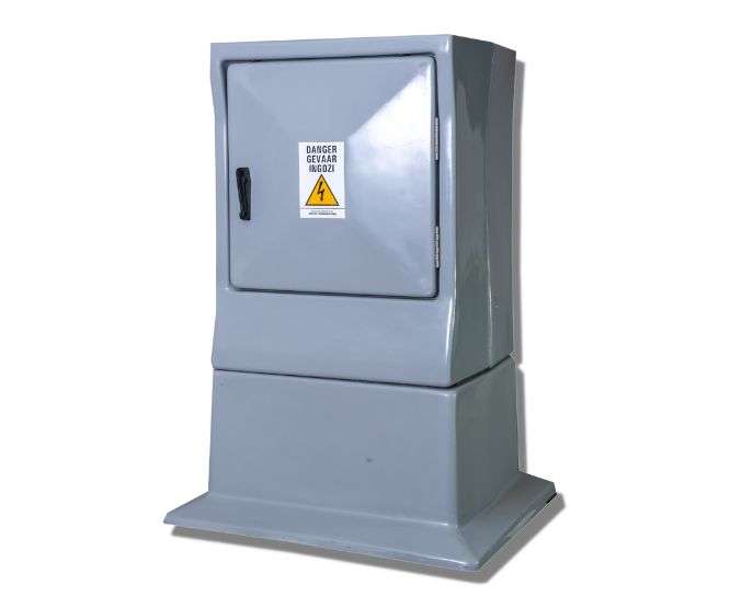 4W FIBREGLASS D/D METER KIOSK 570x435x1040mm K0004/5
