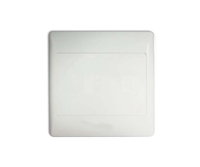 BLANK WHITE PVC COVER PLATE 4x4 GF-BP-B4001-4X4
