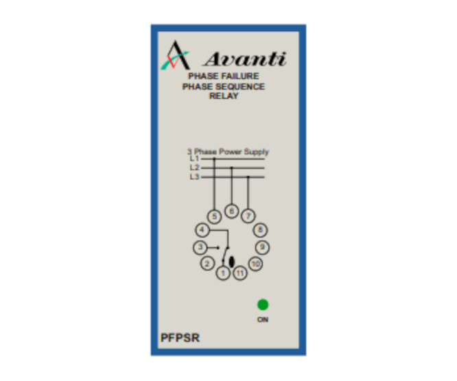 PHASE FAILURE SEQUENCE RELAY 11PIN 400V PFPSR-400V