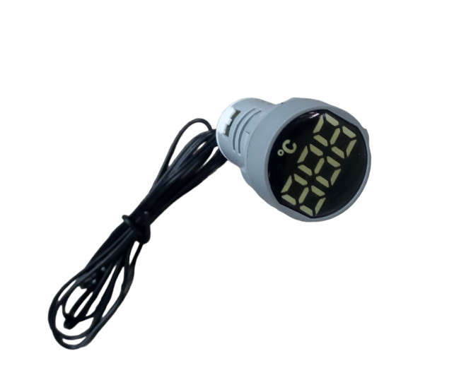 TEMPERATURE METER ROUND WHITE PL-AD101-22TM-W